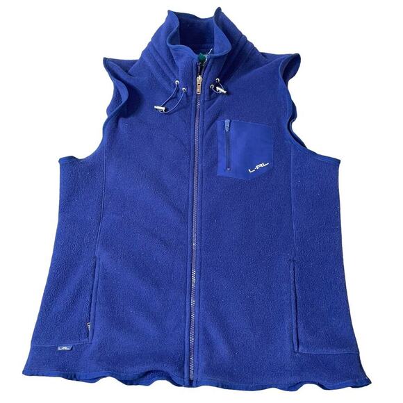 Polo Ralph Lauren vest Mens Fleeced Performance Sleeveless Jacket SZ M Navy Blue - Picture 2 of 10